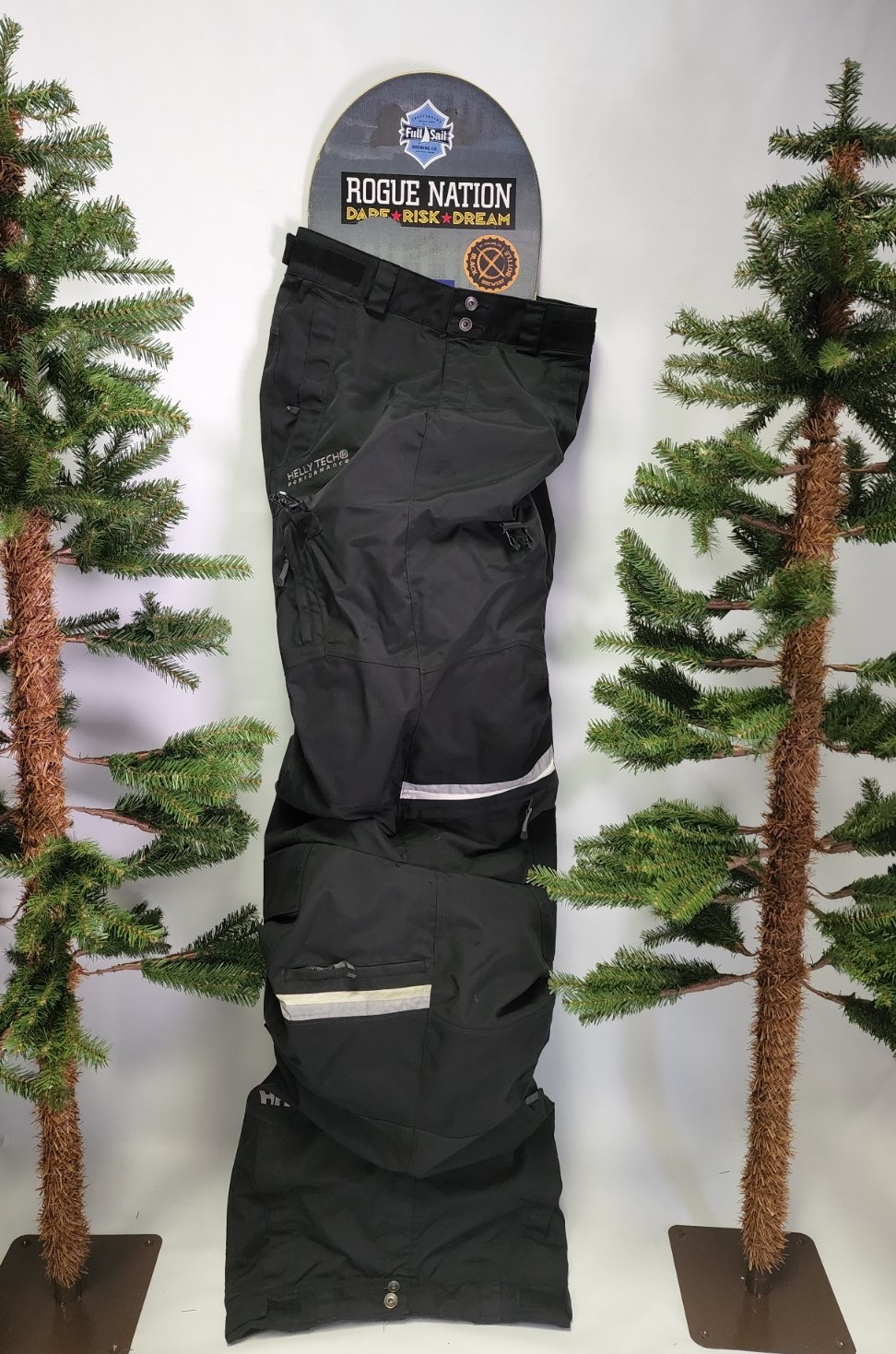 custom black upcycled snowboard bag