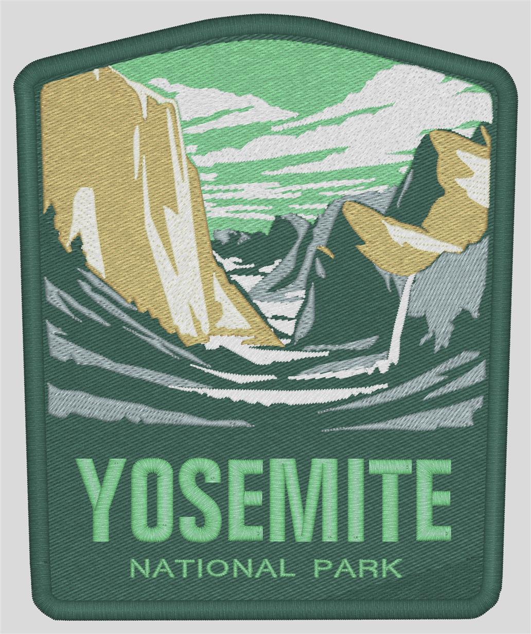 national park embroidered patch yosemite