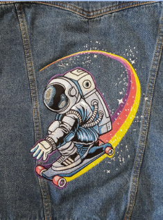 embroidered astronaut